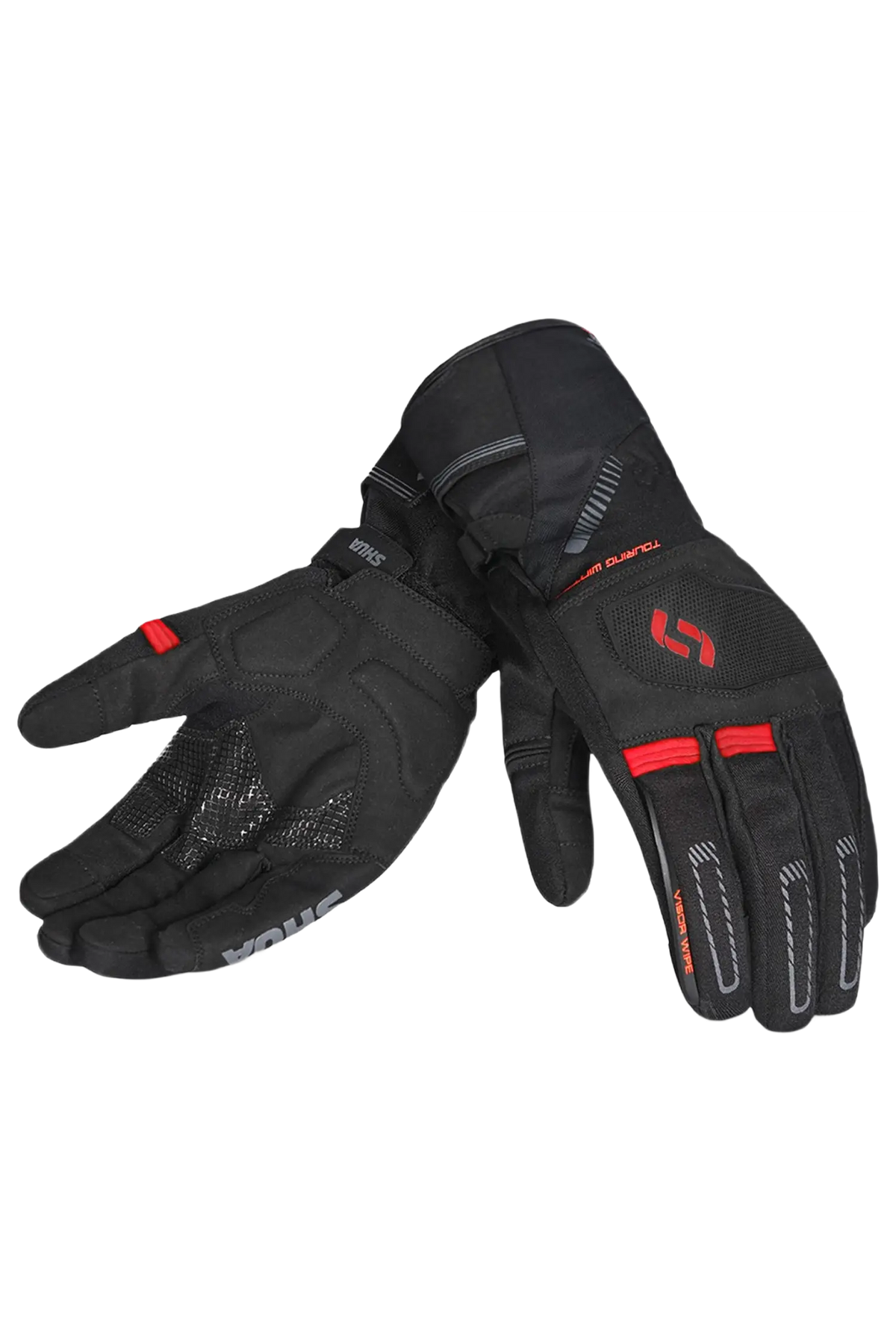 SHUA Snow Seal Winter Glove Nero Rosso 