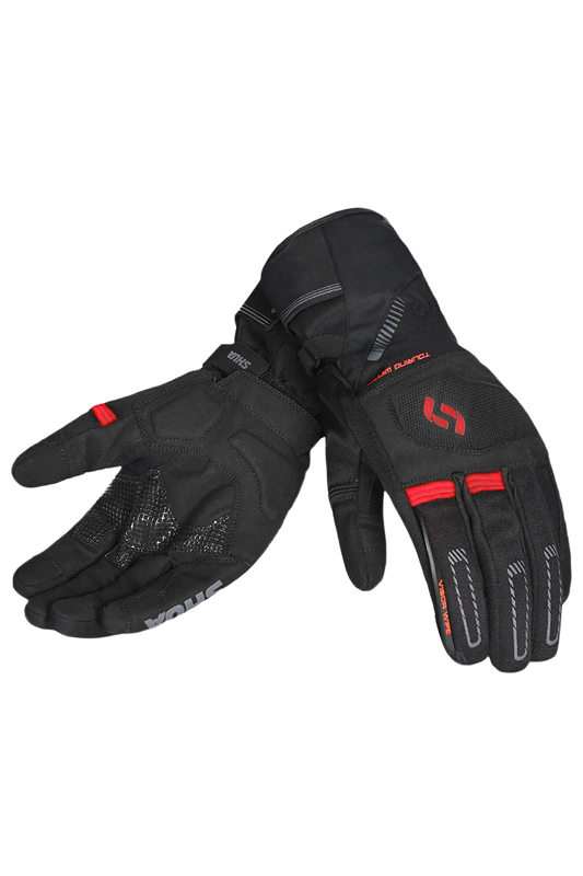 SHUA Snow Seal Winter Glove Nero Rosso 