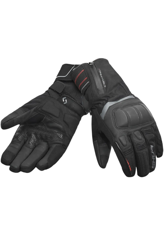 Shua - Guanti Thermal Thaw Nero Rosso 