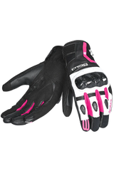 Bela Air Flow Donna Guanti moto estivi Nero Rosa 