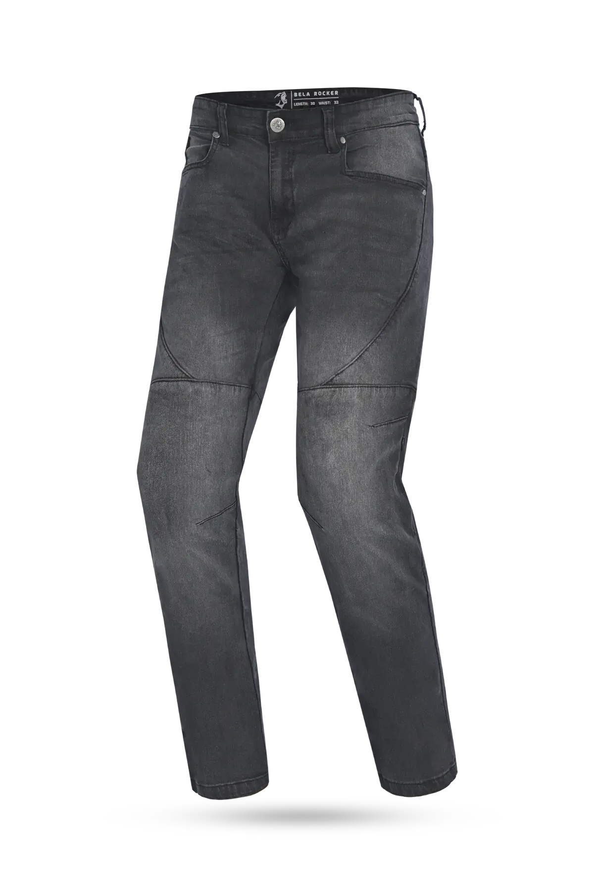 BELA Pantalon Rocker 30L Inseam Denim Jeans CE Nero 