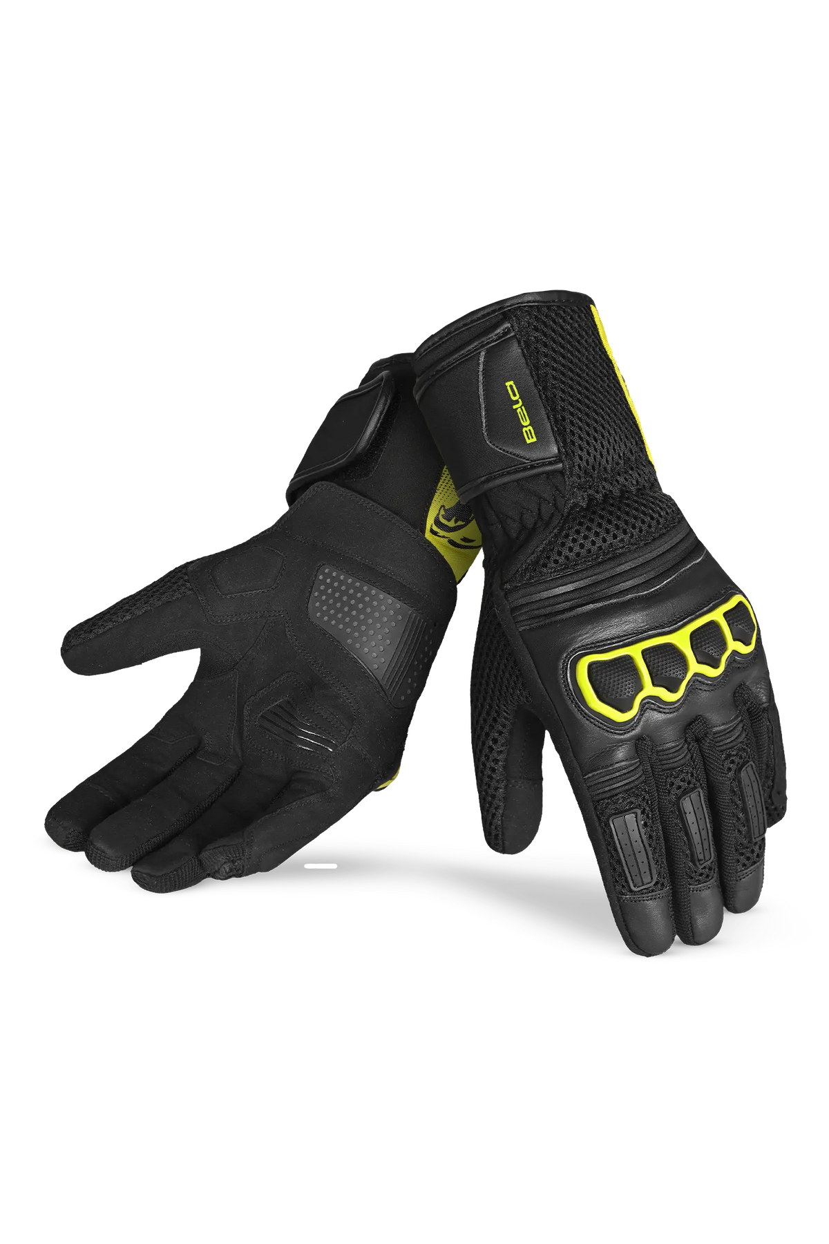 Bela Twix Donna Guanti Moto Nero Giallo 