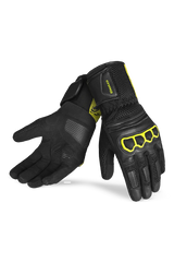 Bela Twix Donna Guanti Moto Nero Giallo 