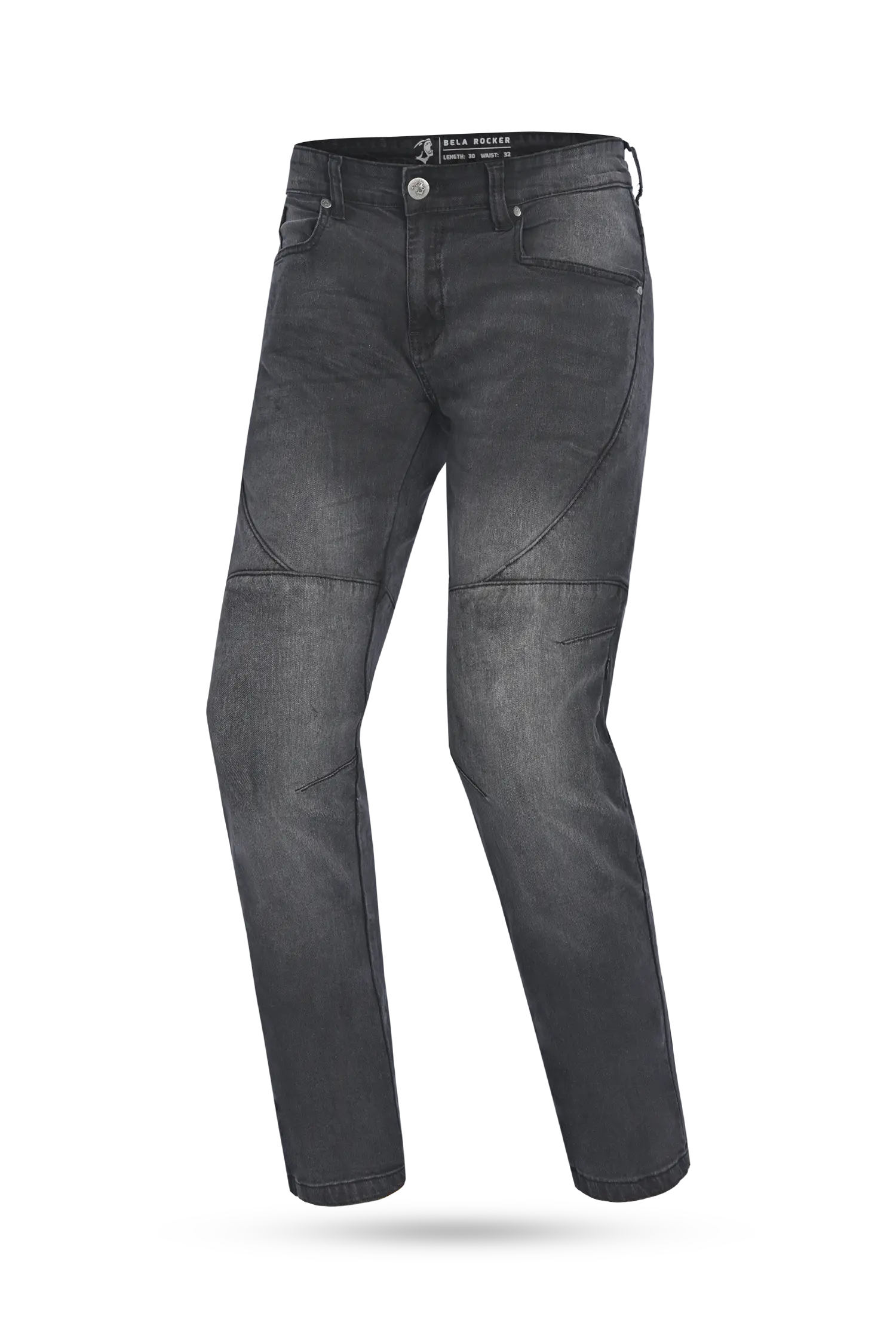 Bela Jeans Rocker da 32 cucitura interna denim nero 