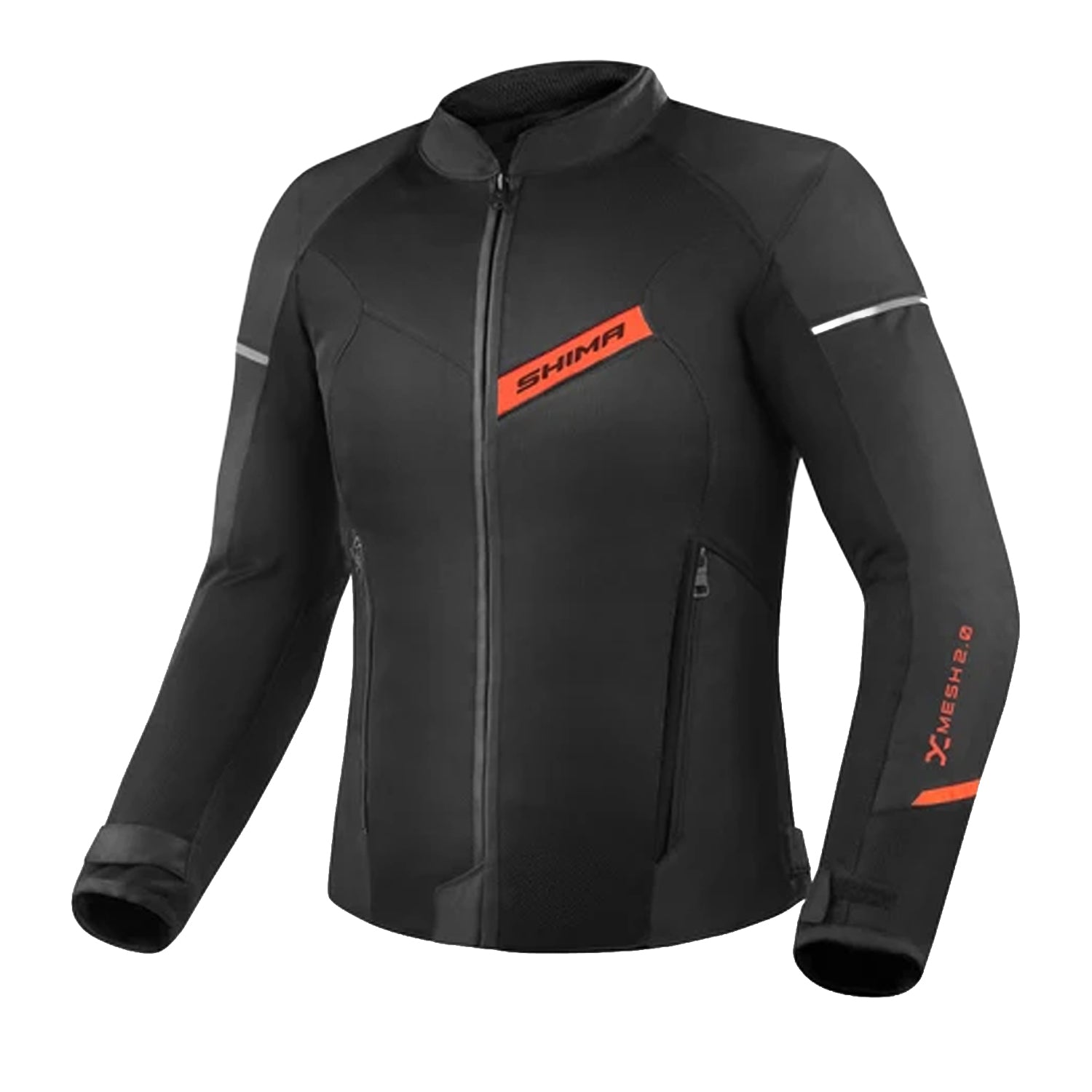 SHIMA X-MESH 2.0 GIACCA DA MOTO UOMO NERO ROSSO 