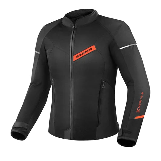 SHIMA X-MESH 2.0 GIACCA DA MOTO UOMO NERO ROSSO – Yamoto.it