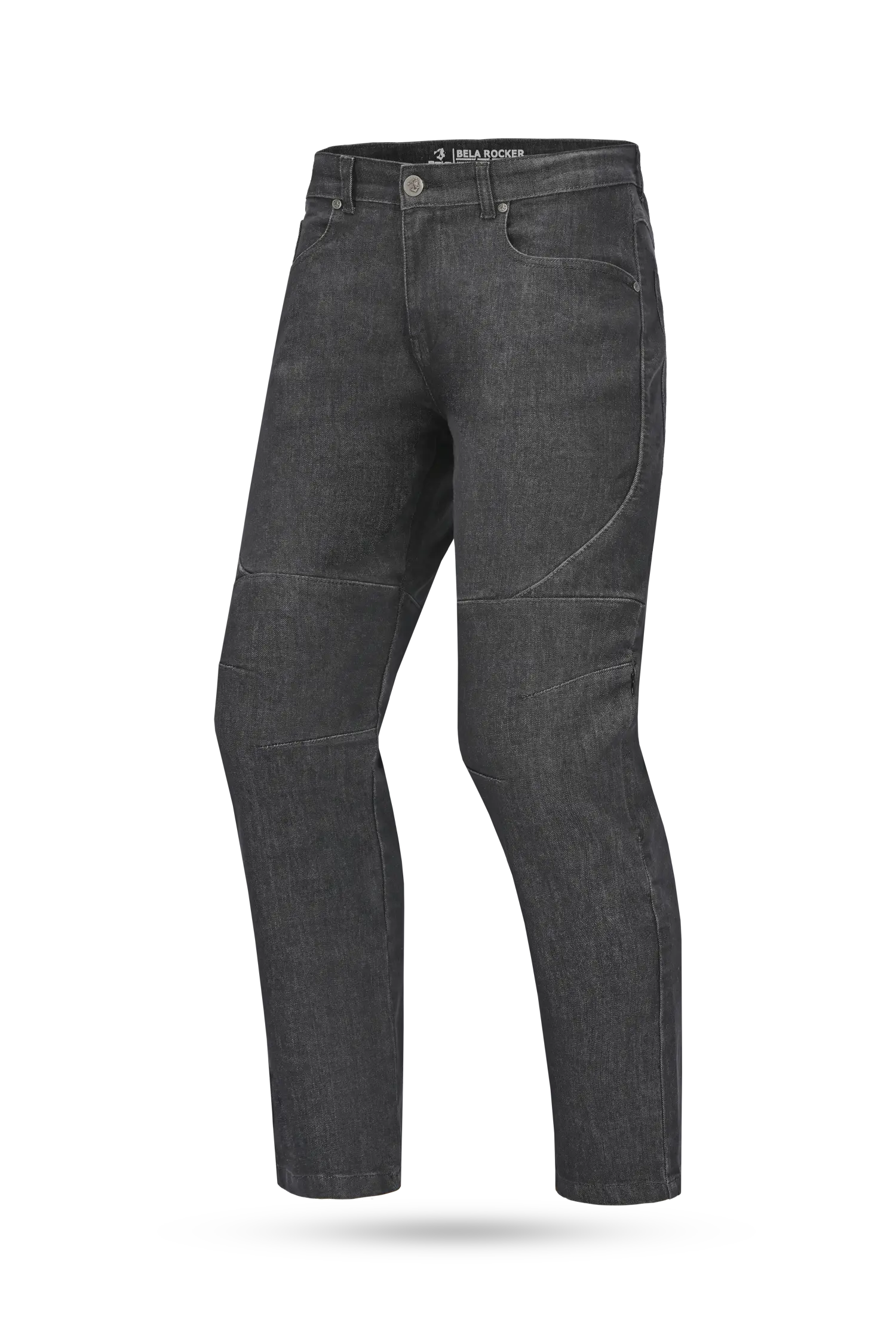 BELA Pantalon Rocker 30L Inseam Denim Jeans CE Vaquero Gris 