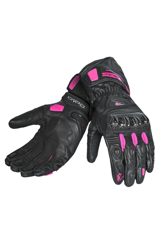 Bela Venom RS Lady Guanti da corsa donna Nero/Rosa 