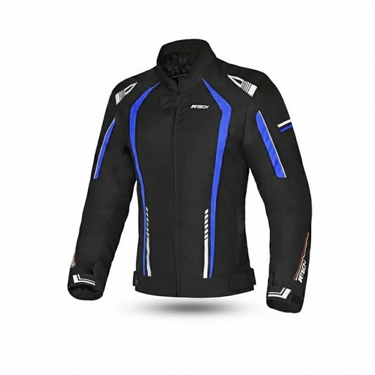 R-TECH MARSHAL GIACCA DA MOTO DA DONNA IN TESSUTO NERO BLU