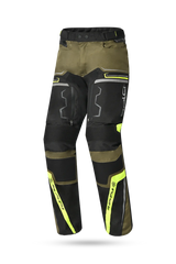 Bela Watson Pantaloni da moto touring Nero/Marrone/Giallo Fluor 