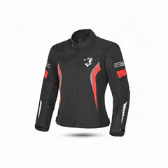 BELA BRADLEY GIACCA TESSILE DA DONNA NERO ROSSO