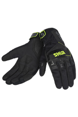Shua - Sea Breeze Guantes Nero/F.Gialla 