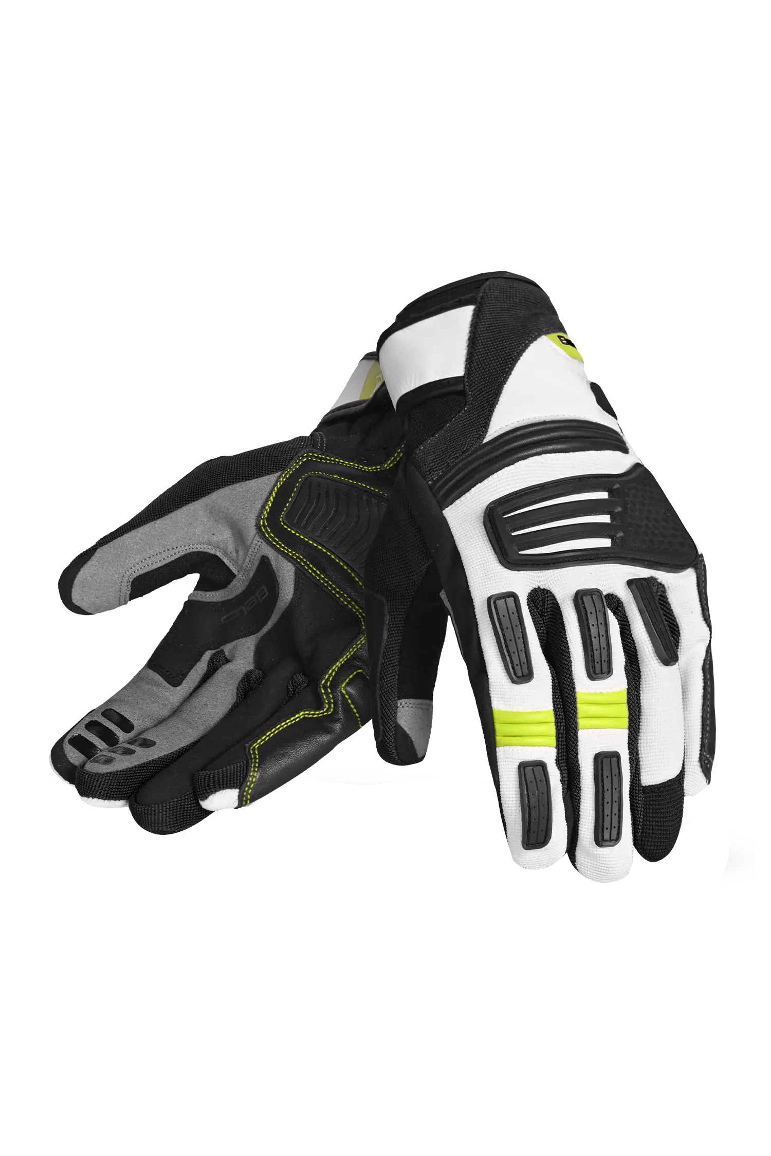 Bela Arizon Guanti Estivi Nero / Bianco / Giallo Fluo 