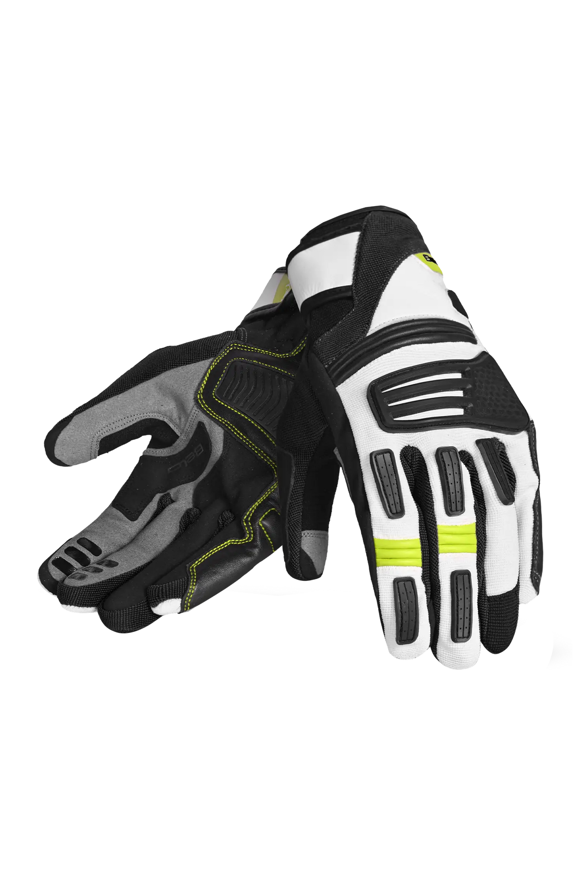 Bela Arizon Guanti Estivi Nero / Bianco / Giallo Fluo 