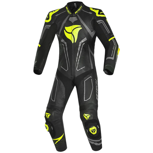 R-Tech rising star Kangaroo Mix Full-Leather Racing Motorcycle Suit Black/Yellow – Yamoto.it