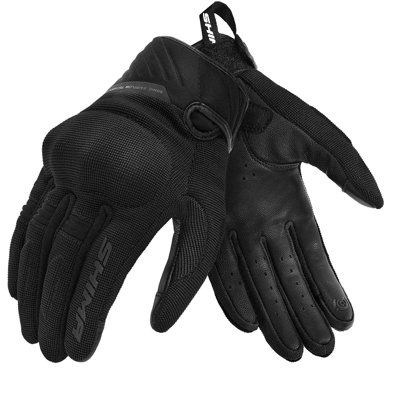 SHIMA SONIC LADY GUANTI DA MOTO IN PELLE DONNA NERO 