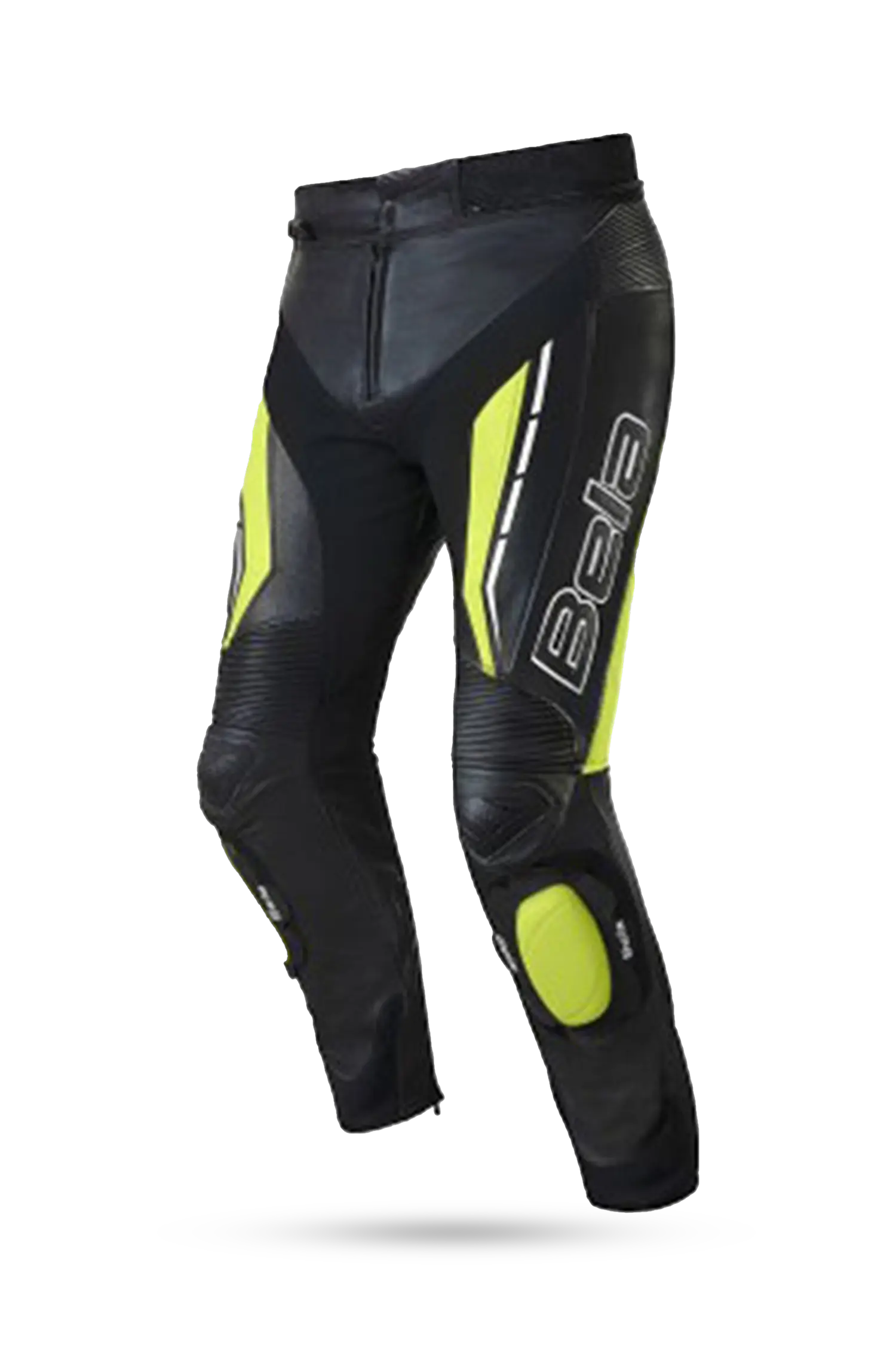 Bela Rocket Nero Giallo UOMO Pantalone (Pelle Di Canguro Mix) 