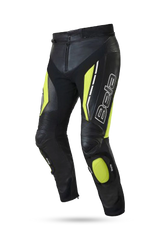 Bela Rocket Nero Giallo UOMO Pantalone (Pelle Di Canguro Mix) 
