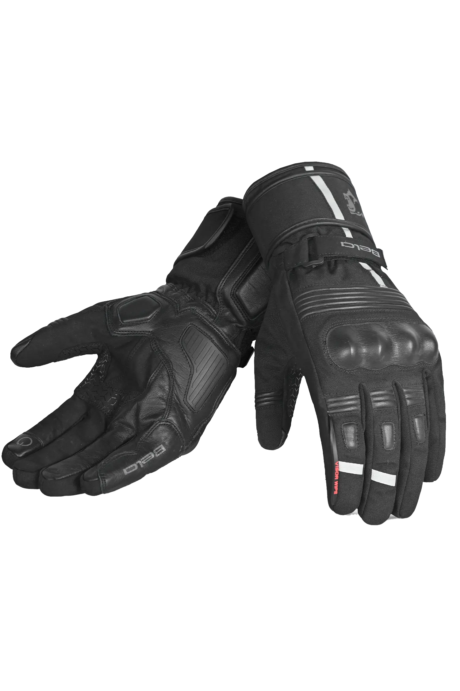 Bela Ice Winter WP Guanti Moto Nero/Grigio 