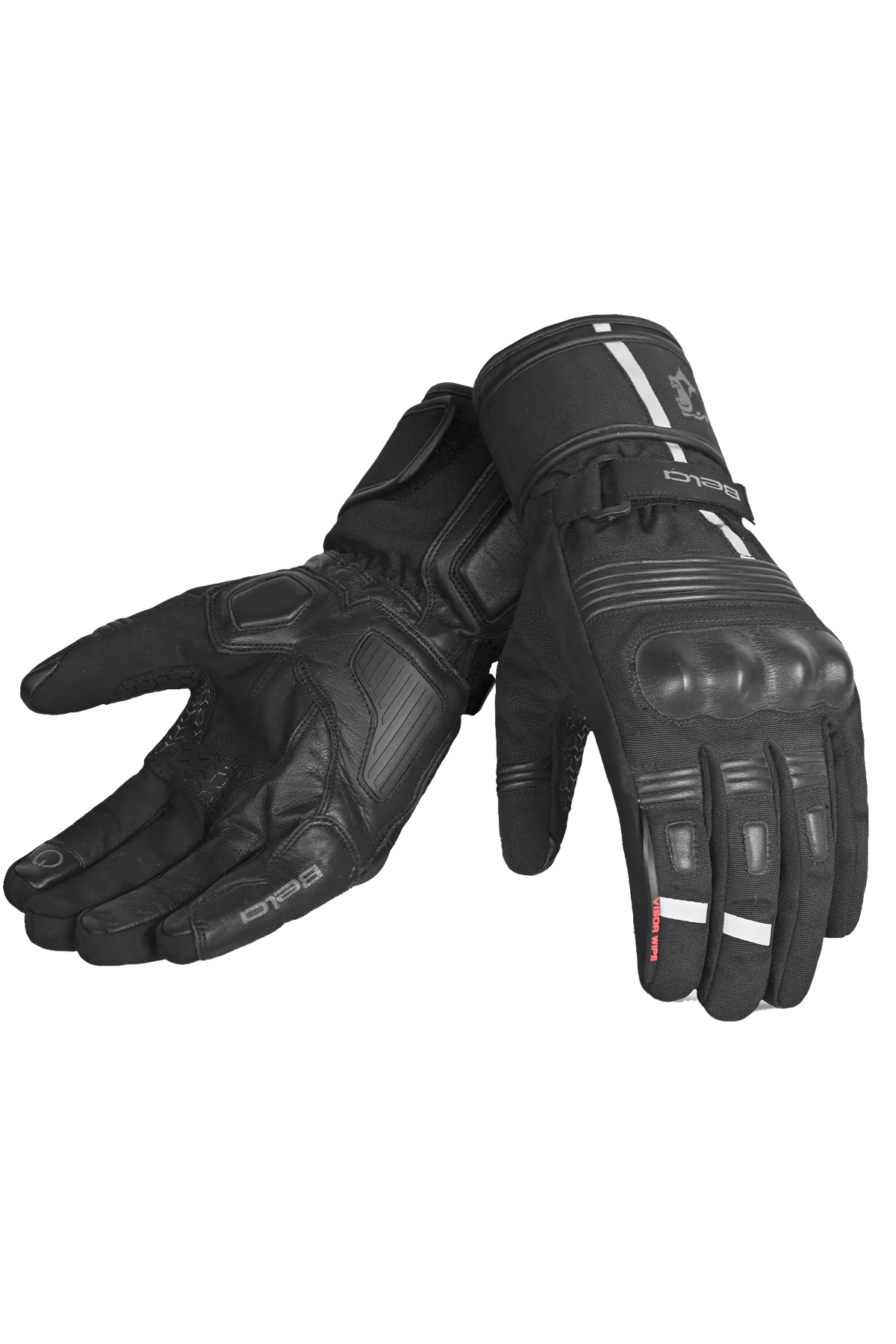 Bela Ice Winter WP Guanti Moto Nero/Grigio 