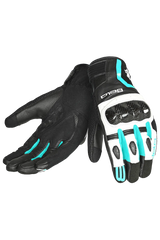 Bela Air Flow Donna Guanti moto estivi Nero / Terquise 