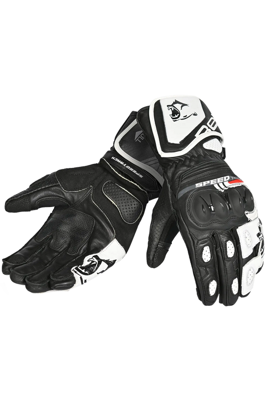 Bela Lemox Guanti para corsa nero blanco 