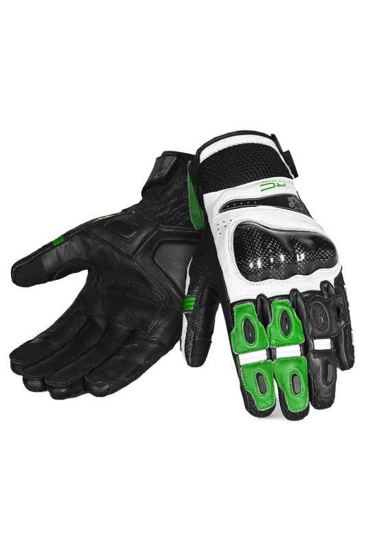 Bela Rocket Short verde Guanto da Motociclista 