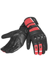 Bela Ice Winter WP Guanti Moto Nero/Rosso 