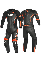 Shua Infinity Nero Arancia 2PC Tute da Moto in Pelle Uomo overview