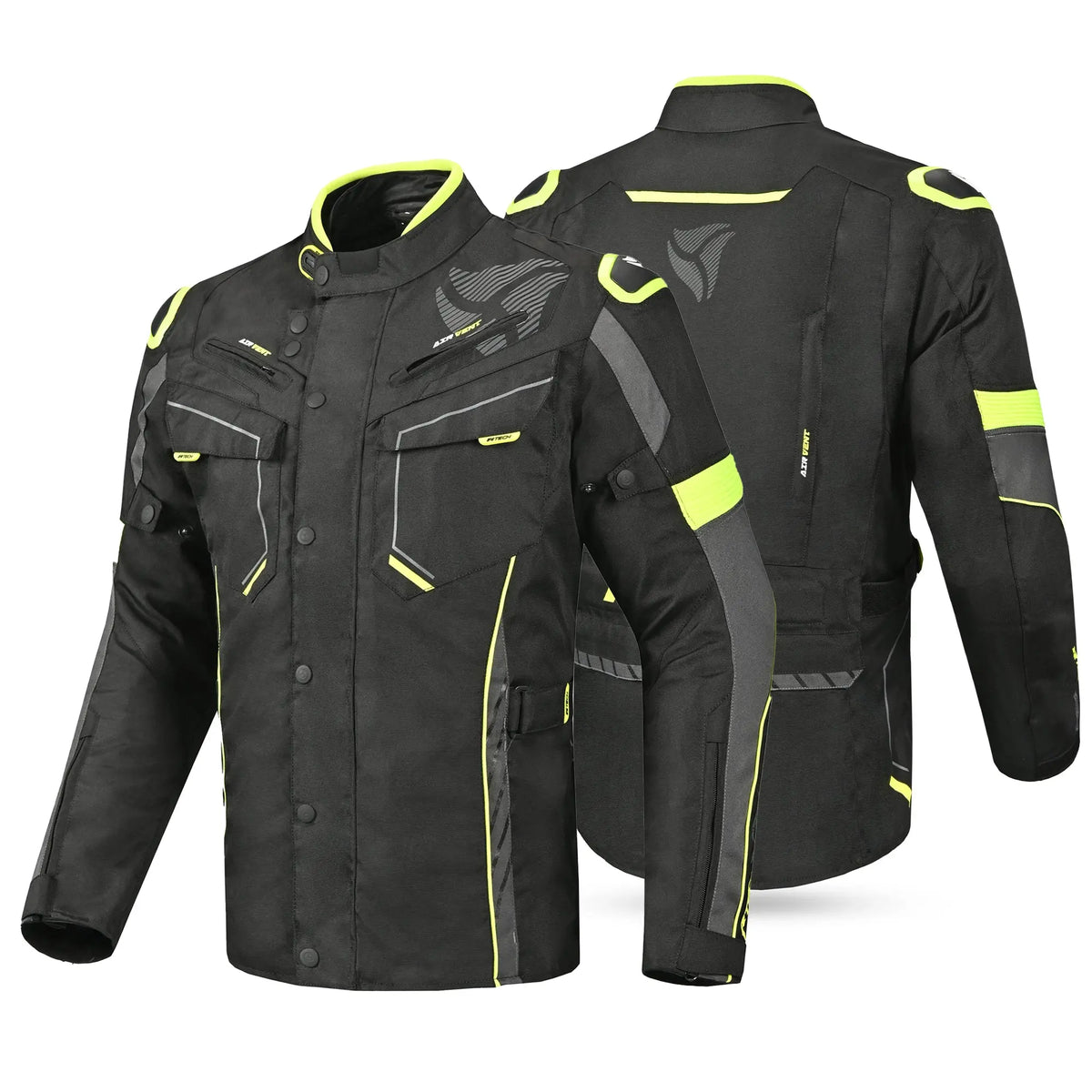 R-Tech Knight Rider Long Tre strati - Nero/Antracita/Giallo Flu 