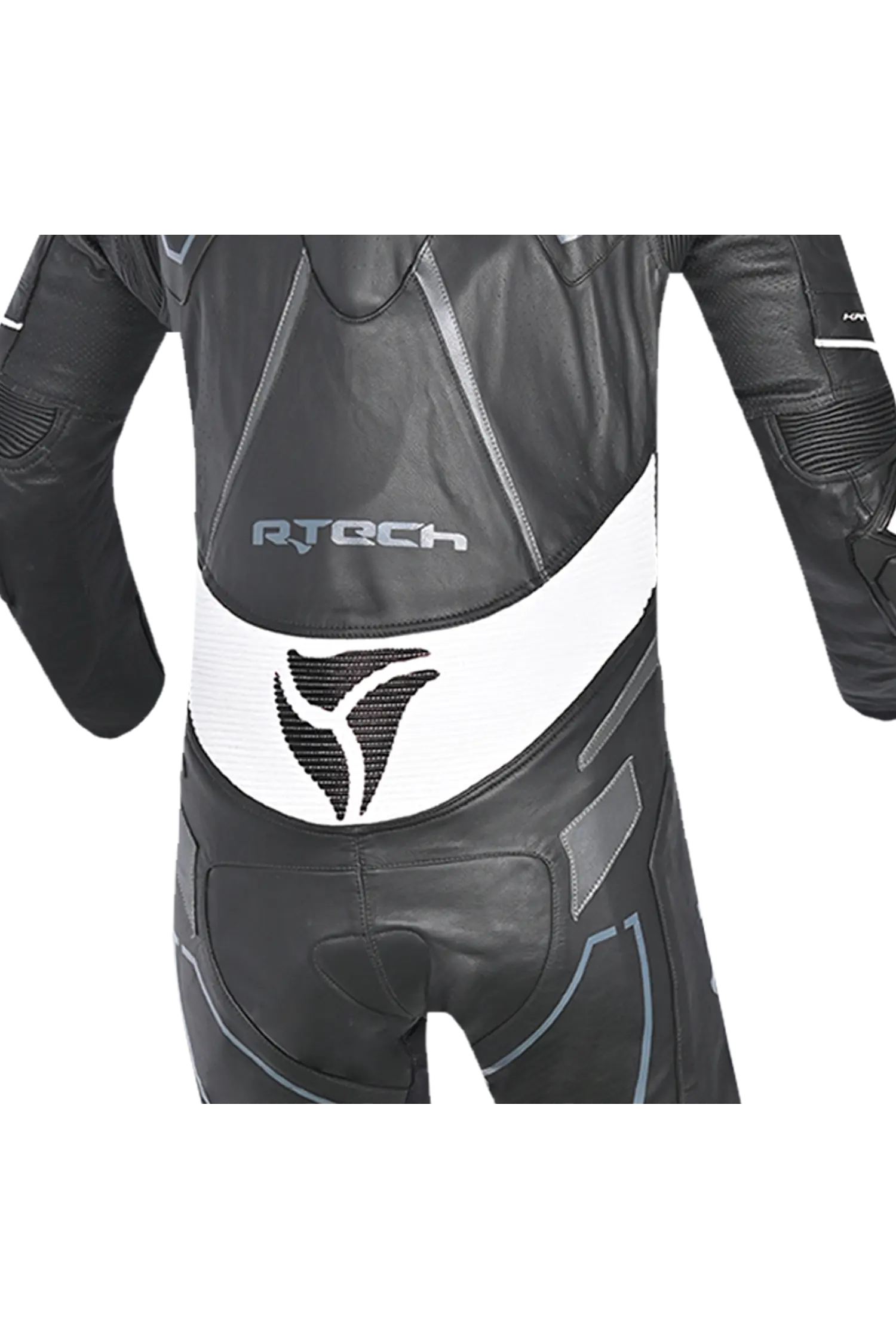 R-Tech Rising Star Kangaroo Mix Tuta Moto Intera Nero/Bianco 