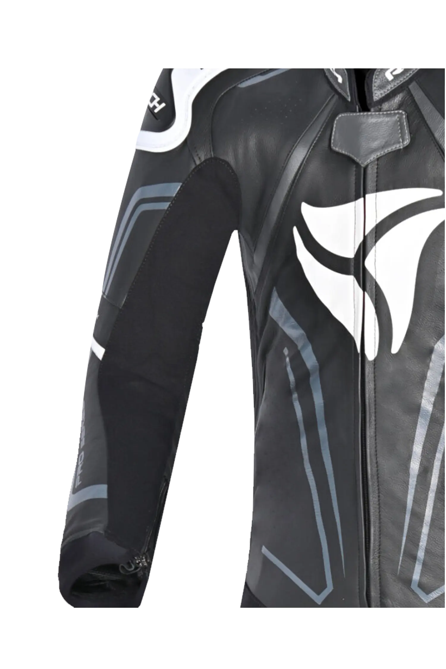 R-Tech Rising Star Kangaroo Mix Tuta Moto Intera Nero/Bianco 