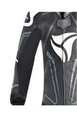 R-Tech Rising Star Kangaroo Mix Tuta Moto Intera Nero/Bianco 