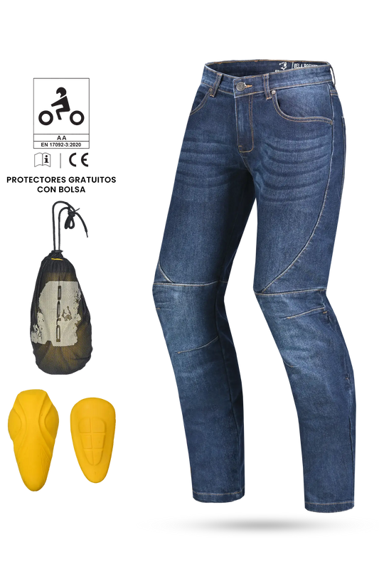 BELA Pantalon Rocker 30L Inseam Denim Jeans CE Azul 