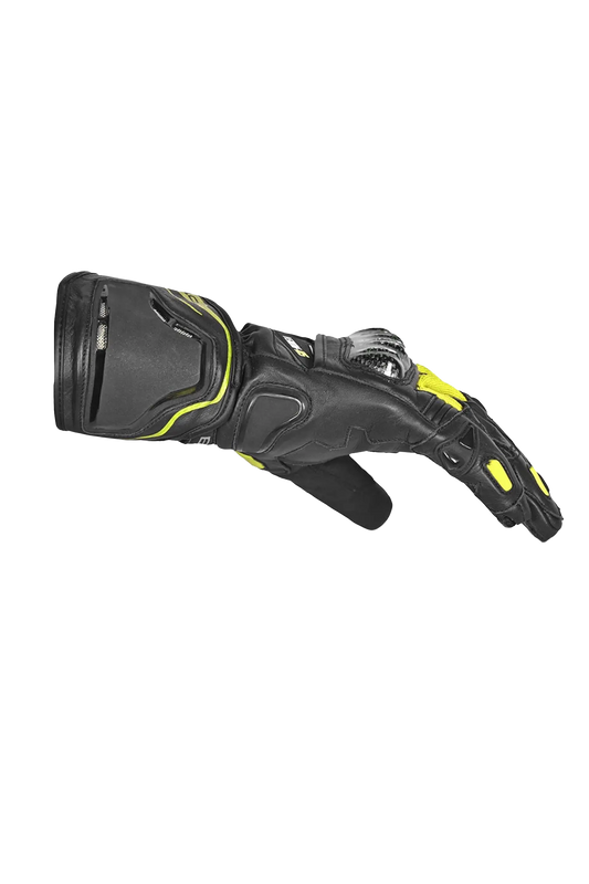 BELA Venom RS Guanti da corsa da Donna- Neri / Giallo Fluorescente 