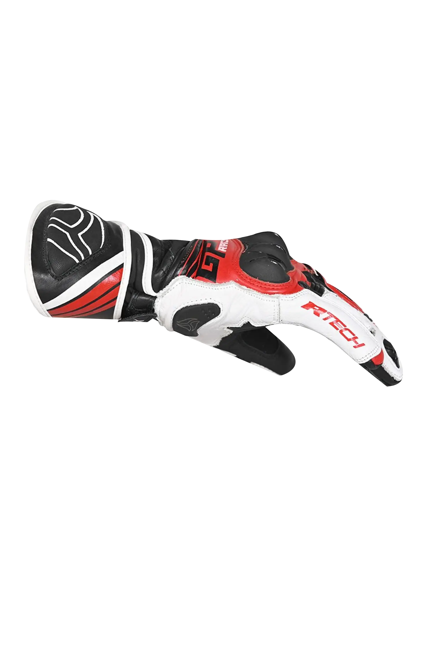 R-tech GP Racing  Guanti da corsa da uomo NERO/ROSSO 