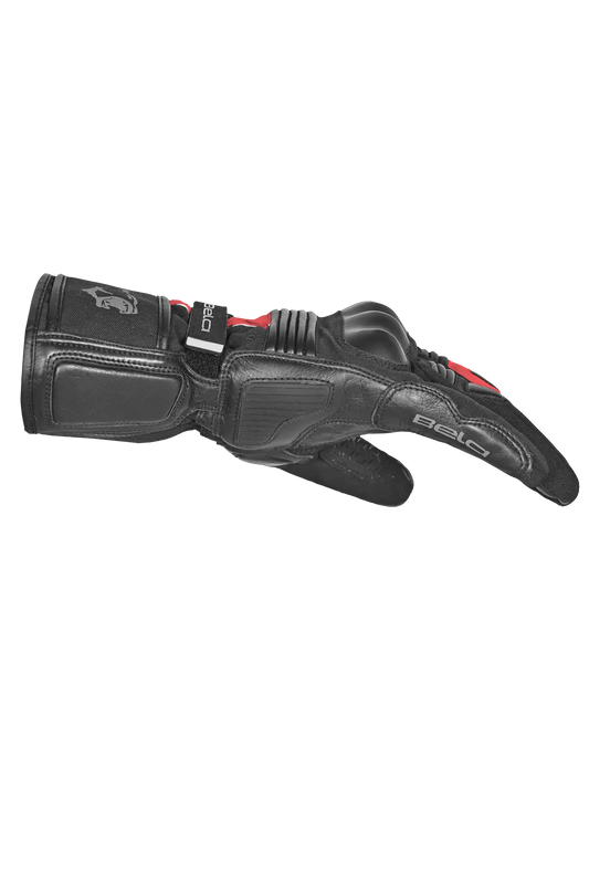 Bela Ice Winter WP Guanti Moto Nero/Rosso 