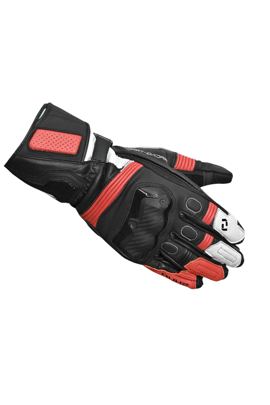 Shua - Ranger Pro Guantes Negro Rojo Blanco 