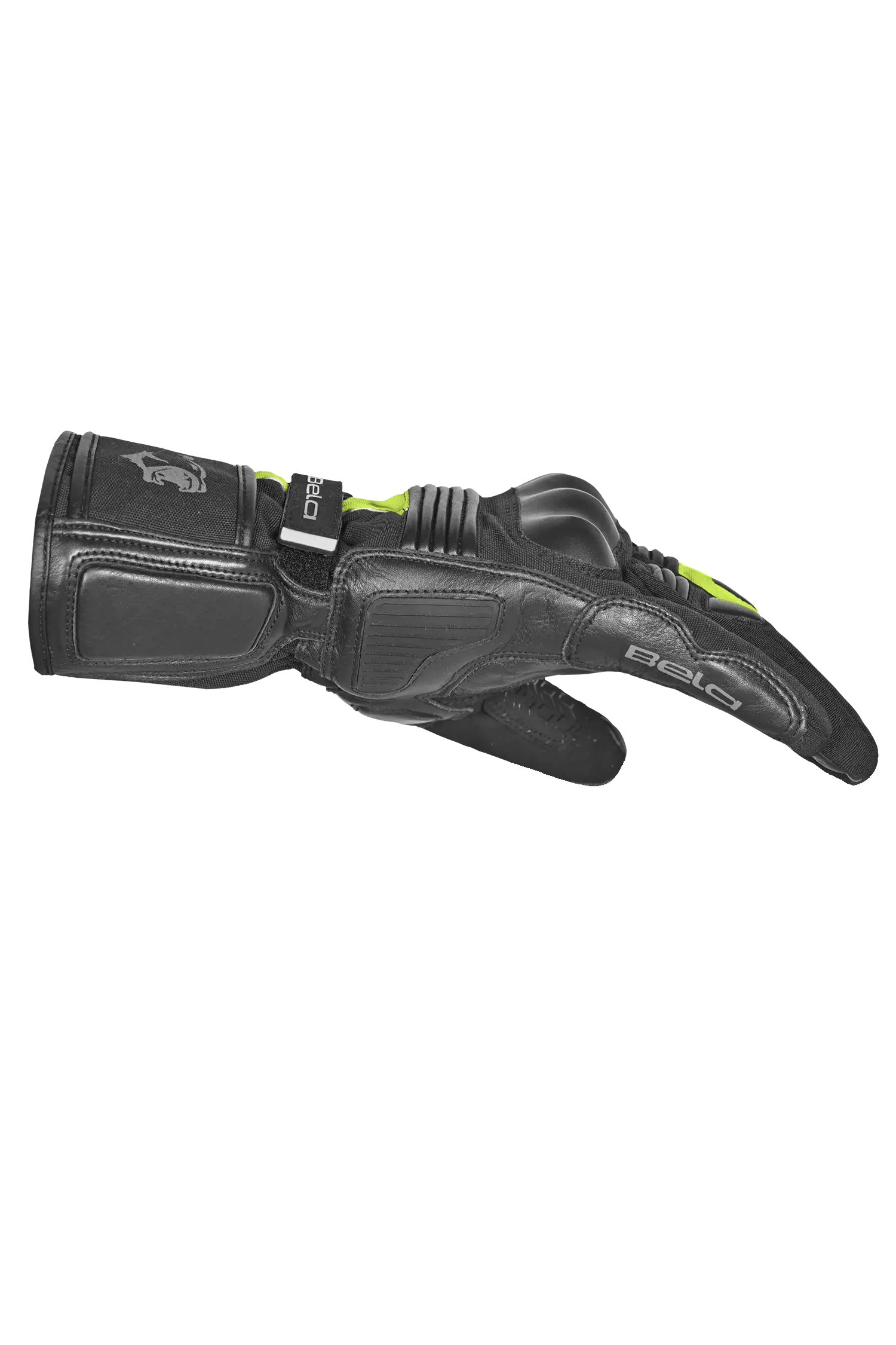 Bela Ice Winter WP Guanti donna Moto Nero Giallo Fluor 