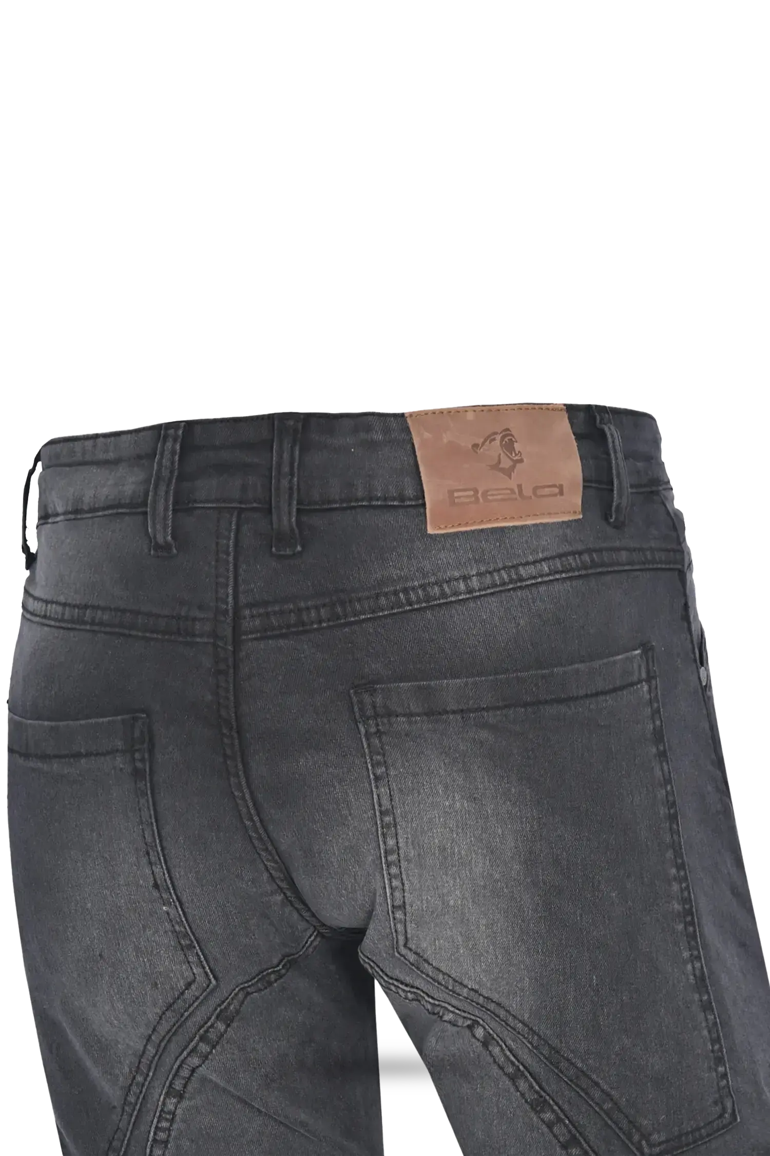 BELA Pantalon Rocker 30L Inseam Denim Jeans CE Nero 