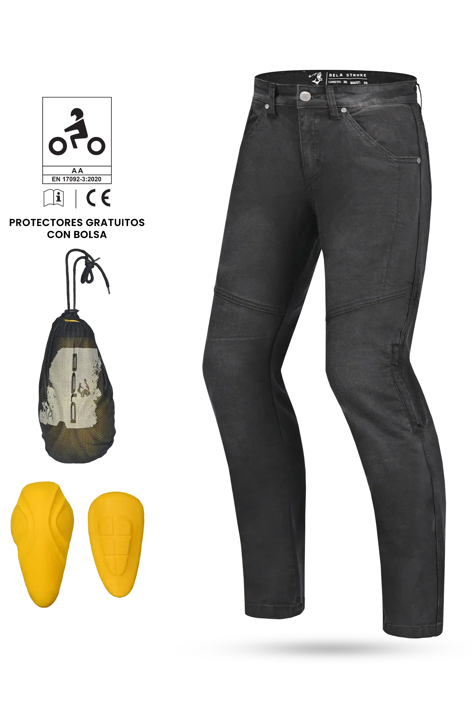 Bela - Stroke Pantalon 30L Nero 