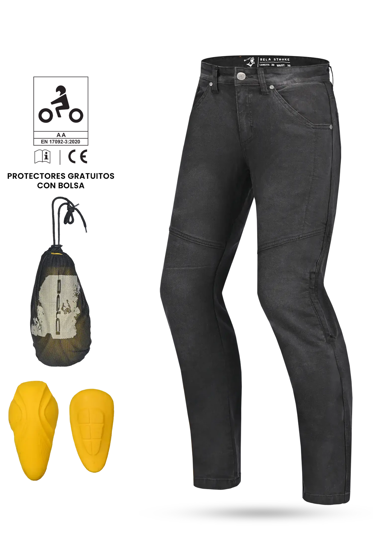 Bela - Stroke Pantalon 30L Nero 