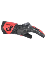 Bela Rocket Long Rosso/Nero Guanto moto da corsa 