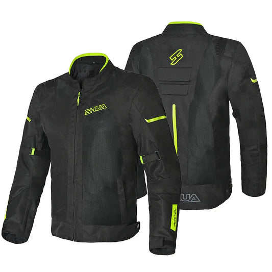 SHUA GRAVITY LITE GIACCA IN TESSUTO NERO/FLU/GIALLO  Estivo traforato Uomo 