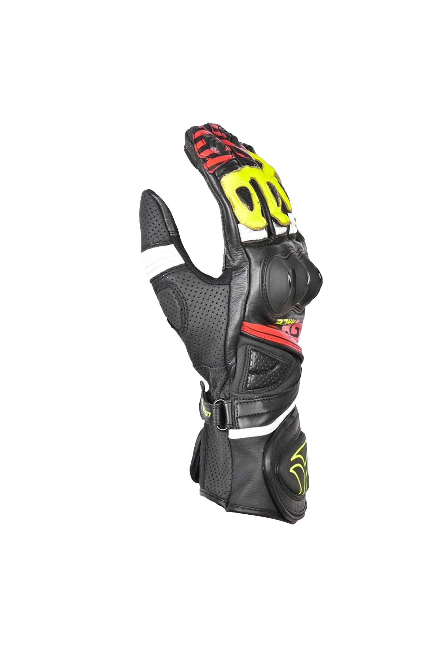R-tech GP Racing  Guanti da corsa da uomo NERO/GIALLO 