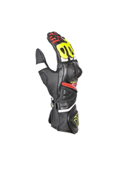 R-tech GP Racing  Guanti da corsa da uomo NERO/GIALLO 