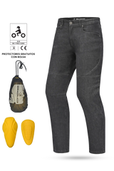 BELA Pantalon Rocker 30L Inseam Denim Jeans CE Vaquero Gris 