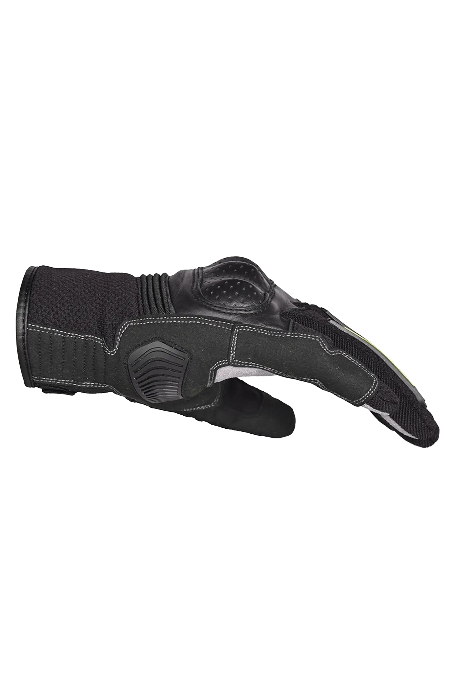 Bela Drift Donna Guanti Moto Tessuto Nero Giallo 
