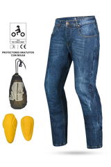 BELA - Pantalon Rio 34L Tie & DY Azzurro 