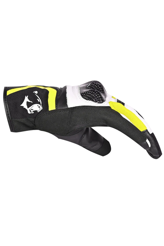 Bela - Guantes Piel Air Flow Lady Nero/blanco/amarillo 
